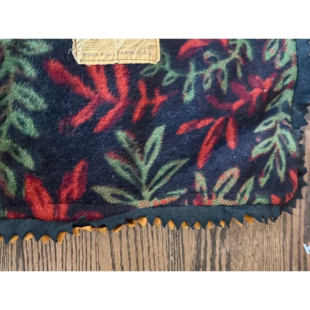 Antique Horse Hair Carriage Buggy Sleigh Wool Blanket by Edes Robe Tanning